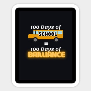 100 Days of School Sticker